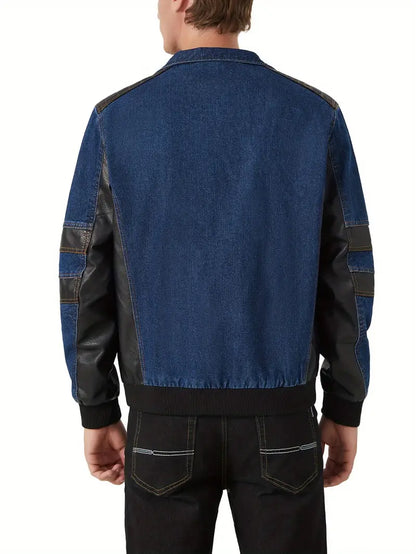 ICEXIA™ Motorcycle Biker Denim Jacket – Rugged Style Meets Comfort