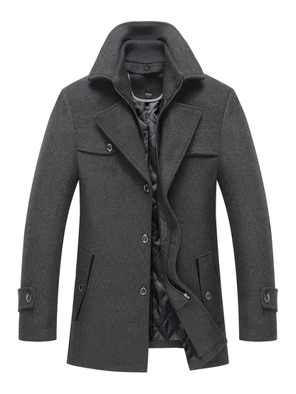 ICEXIA™ Men's Wool Blend Trench Coat