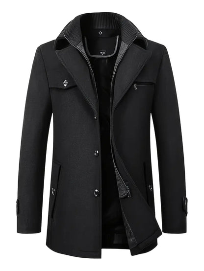 ICEXIA™ Men's Wool Blend Trench Coat